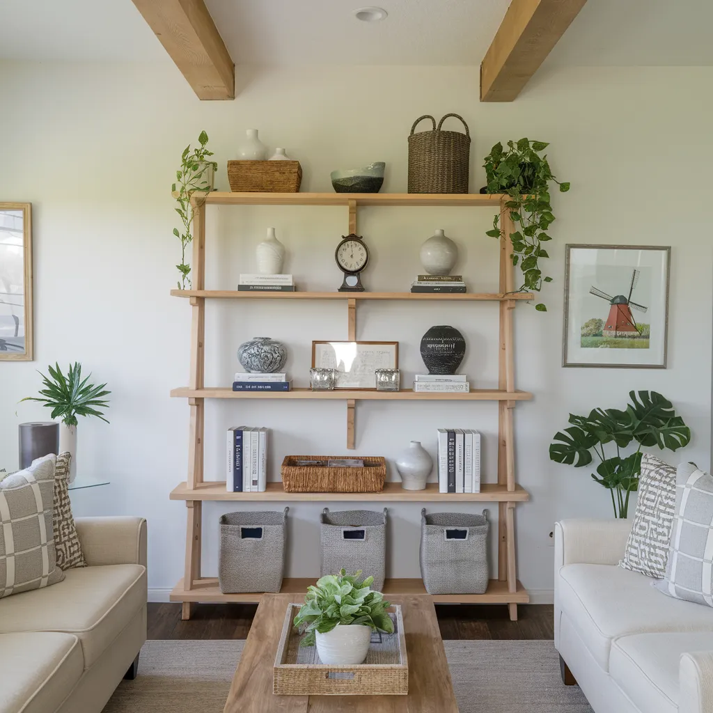 Warm Rustic Living Room Ideas You’ll Wish You Tried Sooner 9 Organized Rustic Style with Light Wood Tones