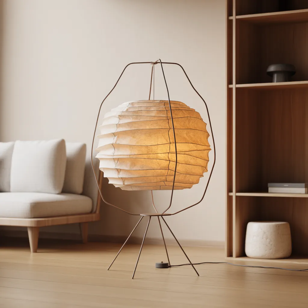 Living Room Lamp Ideas That Instantly Make a Room Look Expensive 38 Origami Paper Lantern Floor Lamp