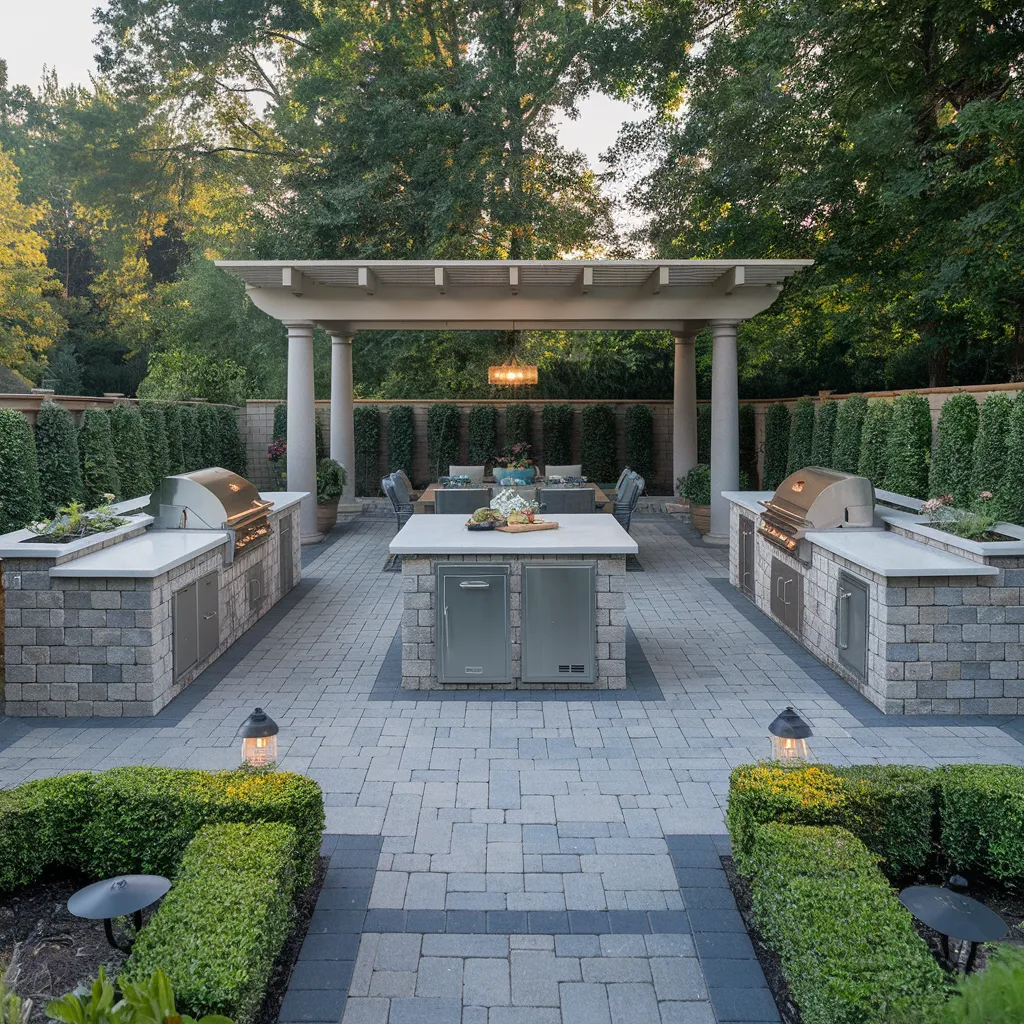 Outdoor Kitchen and Dining Pavilion