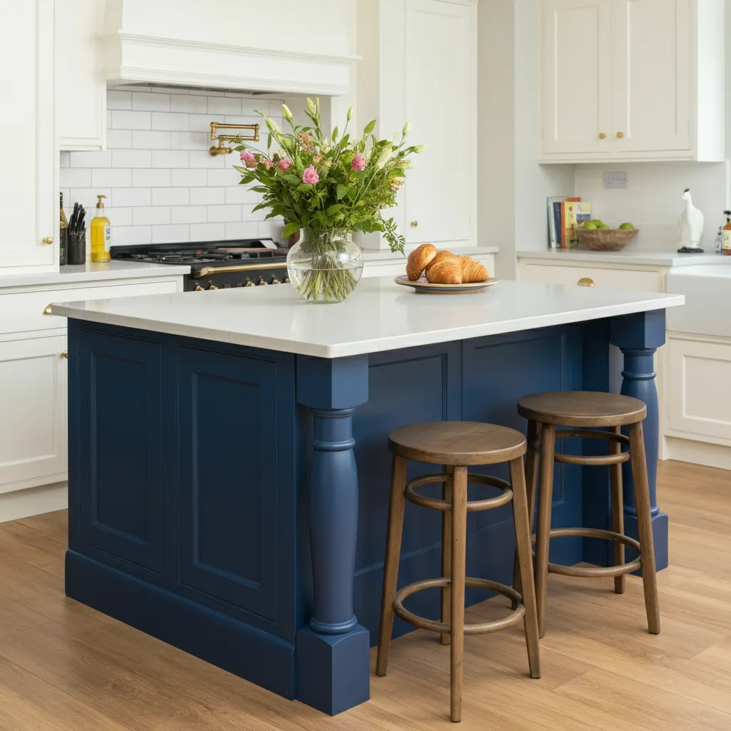 The Ultimate List of Kitchen Island Ideas That Actually Make Life Easier 9 painted base kitchen
