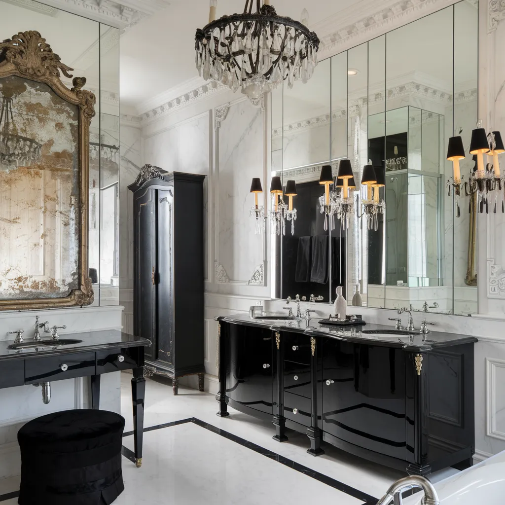 Parisian Noir Bathroom