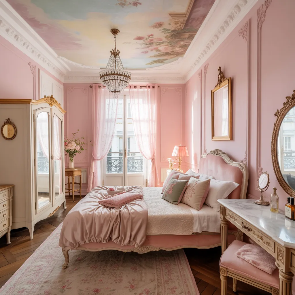 Pink Bedroom Ideas That Are Elegant, Bold, and Far From Basic 24 Parisian Rose Retreat