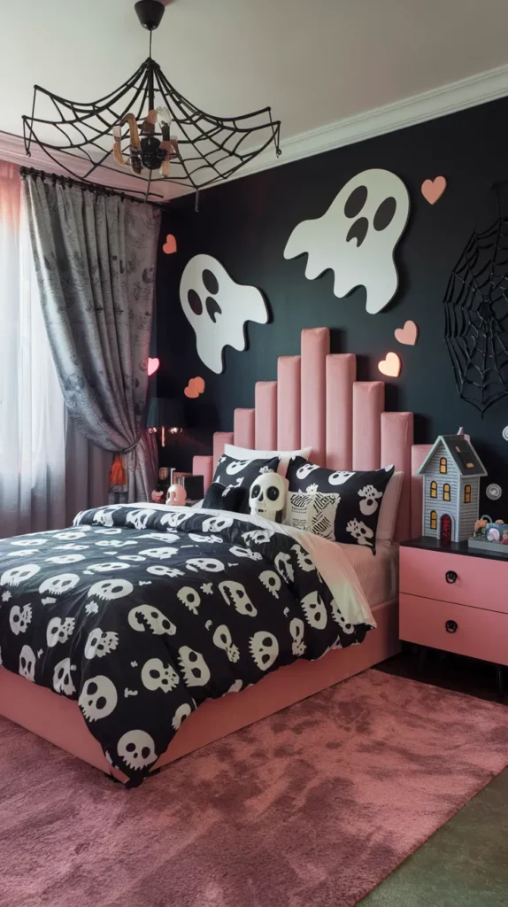 Spooky & Stylish: Halloween Bedroom Ideas You’ll Love 9 Playful Ghost & Skull Halloween Bedroom