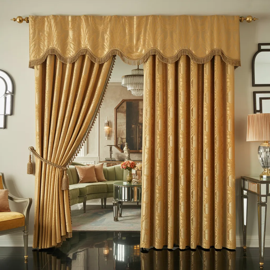 27+ Stunning Curtains for Living Room You’ll Wish You Knew About Sooner 4 Regal Gold Jacquard Drapes