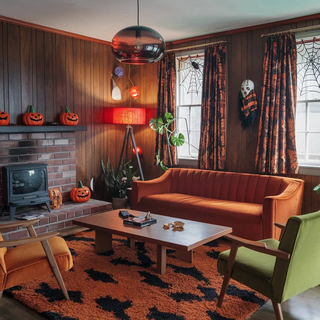 The Ultimate Halloween Living Room Inspiration Guide (Every Style Covered) 27 Retro Halloween Living Room
