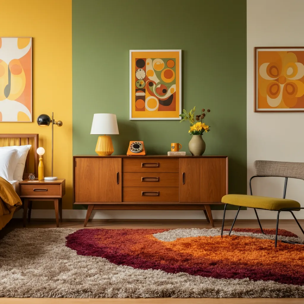 Make Your Guests Feel Special with These Beautiful Guest Room Designs 22 Retro Revival Vibes