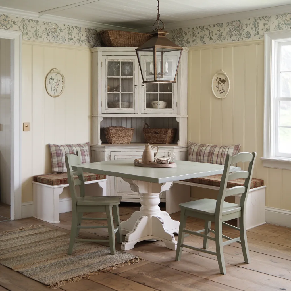 Rustic Cottage Small Dining Room Idea