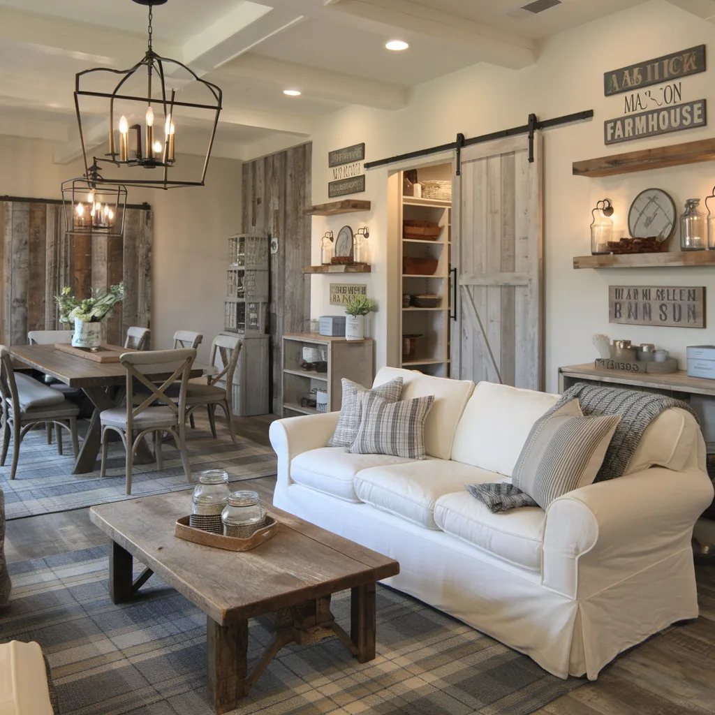 Apartment Living Room Ideas So Stunning You’ll Wish You Tried Them Sooner 23 Rustic Farmhouse Apartment Living Room