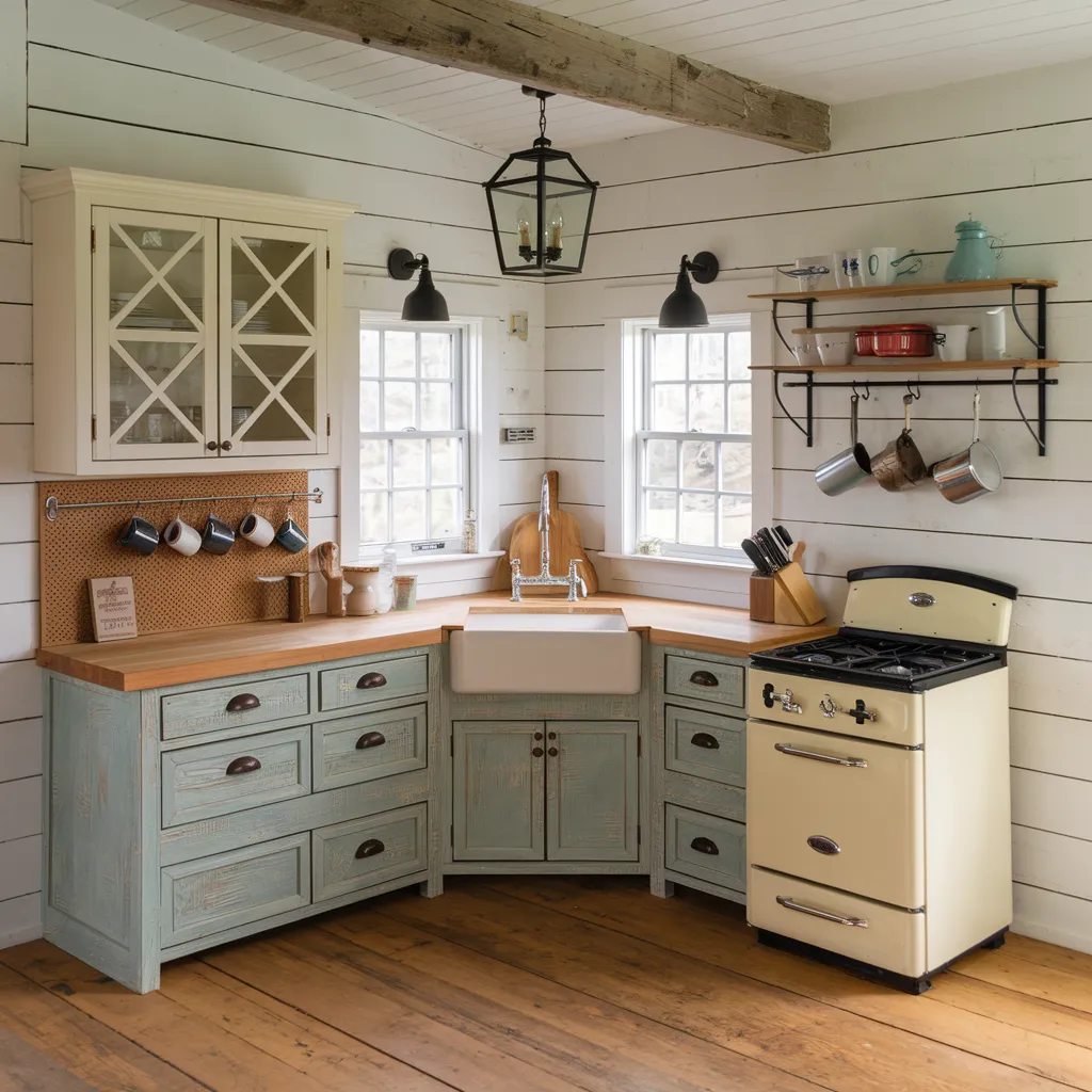 34 Small Kitchen Ideas That Make Tiny Spaces Look Huge 29 Rustic Farmhouse Small Kitchen