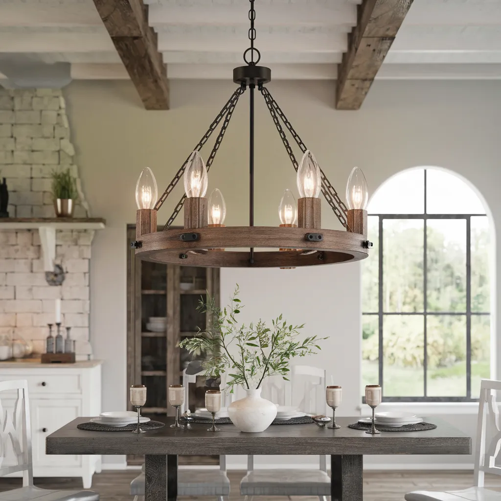 From Glam to Minimal: Chandelier Designs You’ll Fall in Love With 34 Rustic Farmhouse Wagon Wheel Chandelier