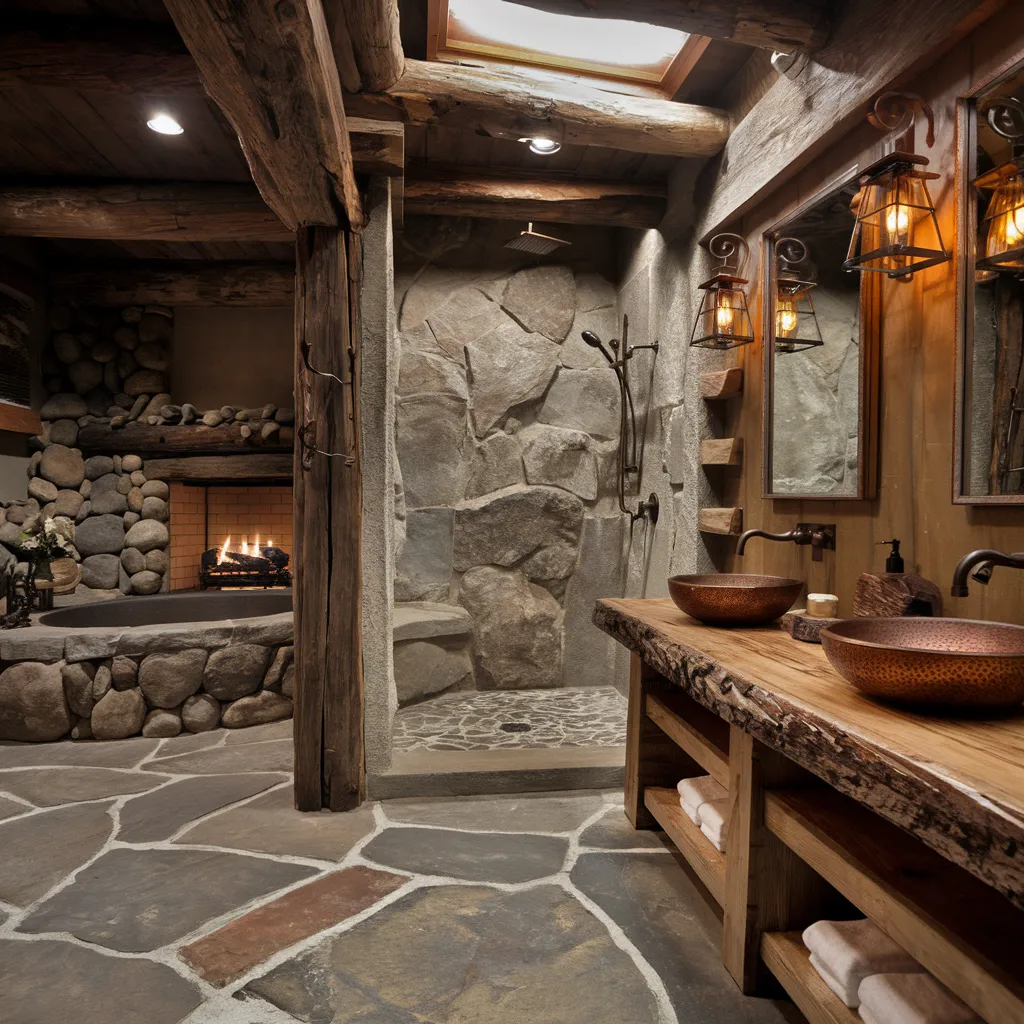 27+ Stunning Luxury Bathroom Designs That Blend Comfort With Elegance 25 Rustic Lodge Luxury Bathroom