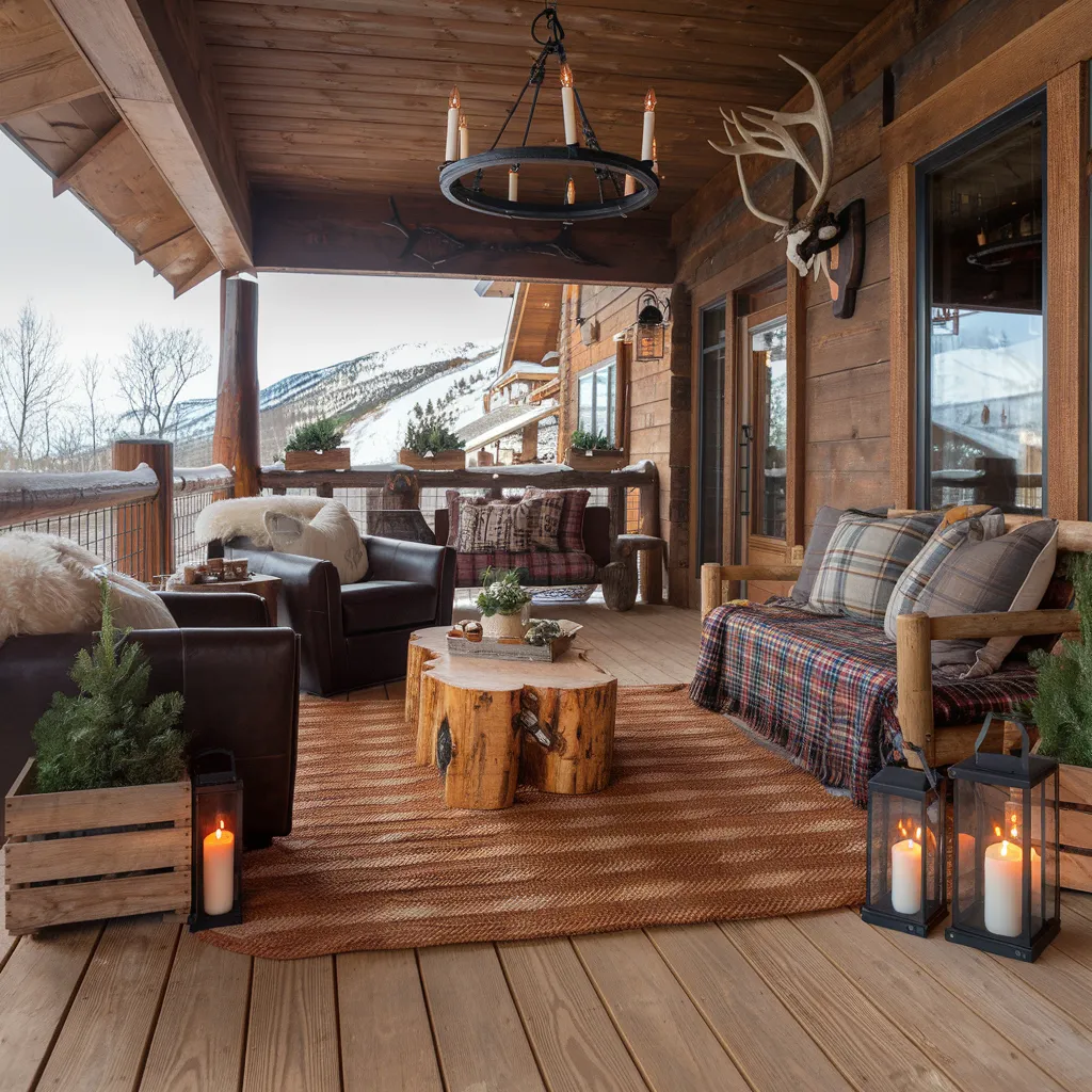 Porch Decorating Ideas That Will Make You Fall in Love With Your Home Again 10 Rustic Mountain Hideaway