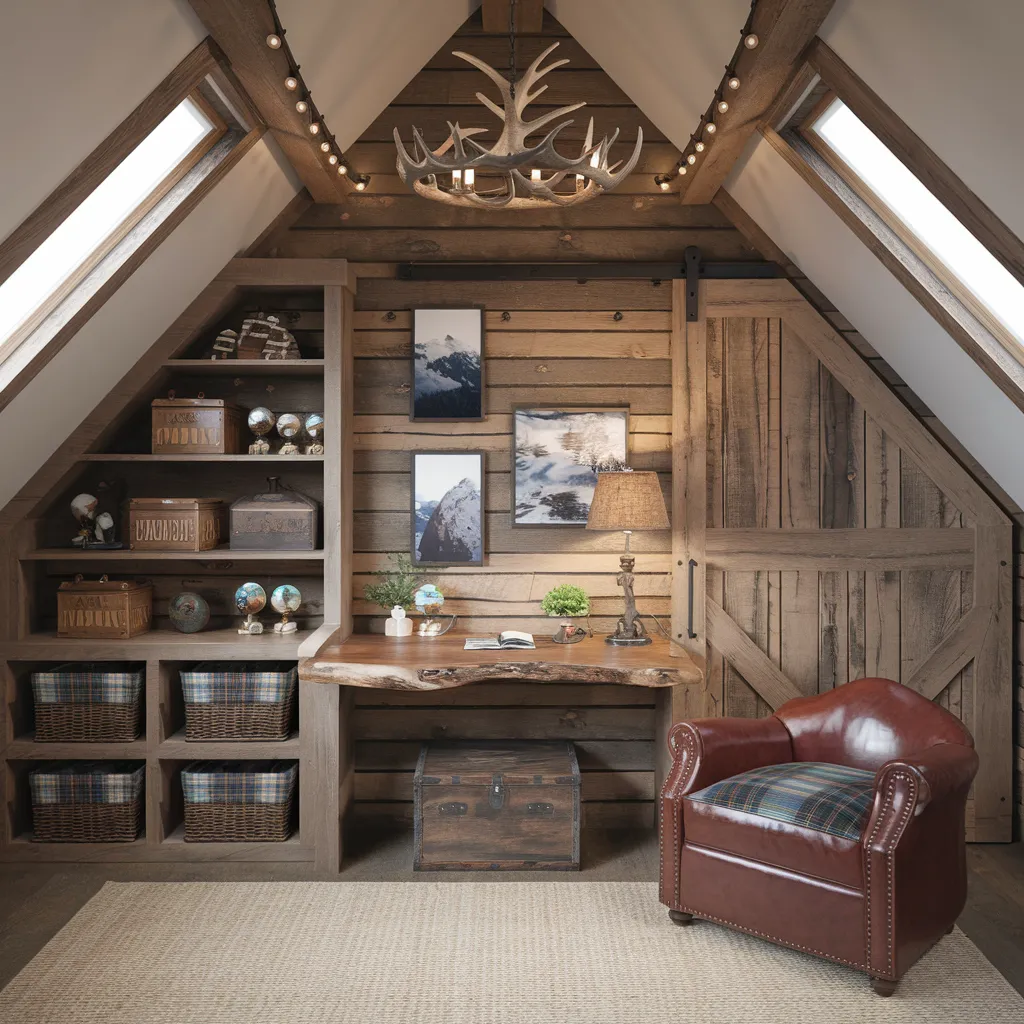 24+ Jaw-Dropping Home Office Ideas That Look Insanely Expensive 9 Rustic Mountain Loft