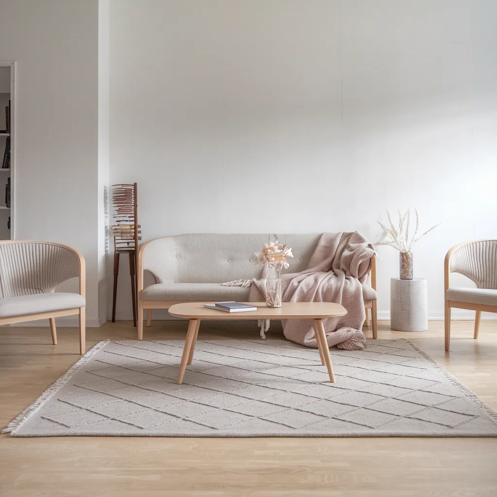 Rugs in Living Room Designs That Instantly Upgrade Your Space 4 Scandinavian Diamond Rug in Living Room
