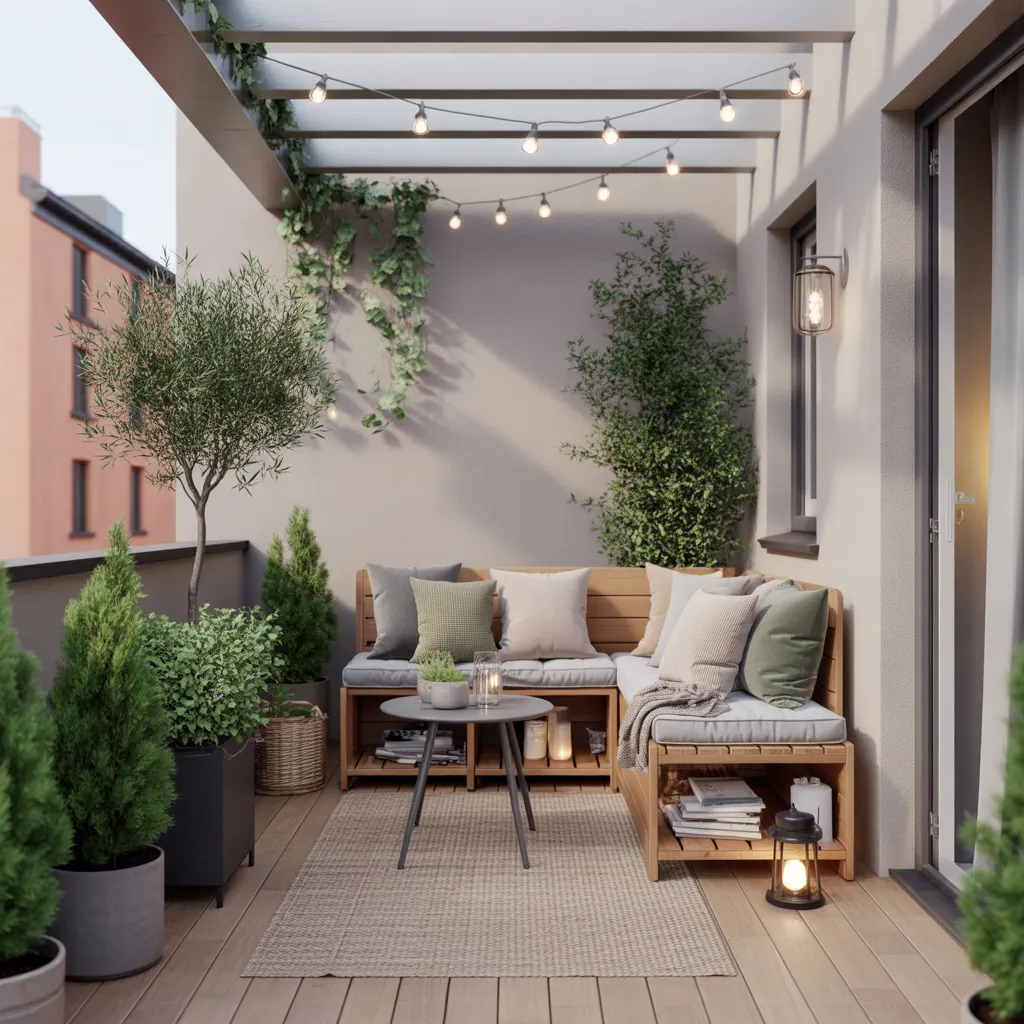 Scandinavian Inspired Cozy Terrace