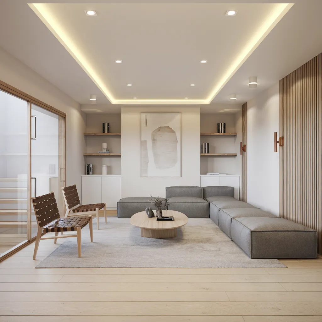 17 Basement Ideas So Good, You'll Wish You Started Yesterday 17 Scandinavian-Inspired Minimalist Lounge Basement