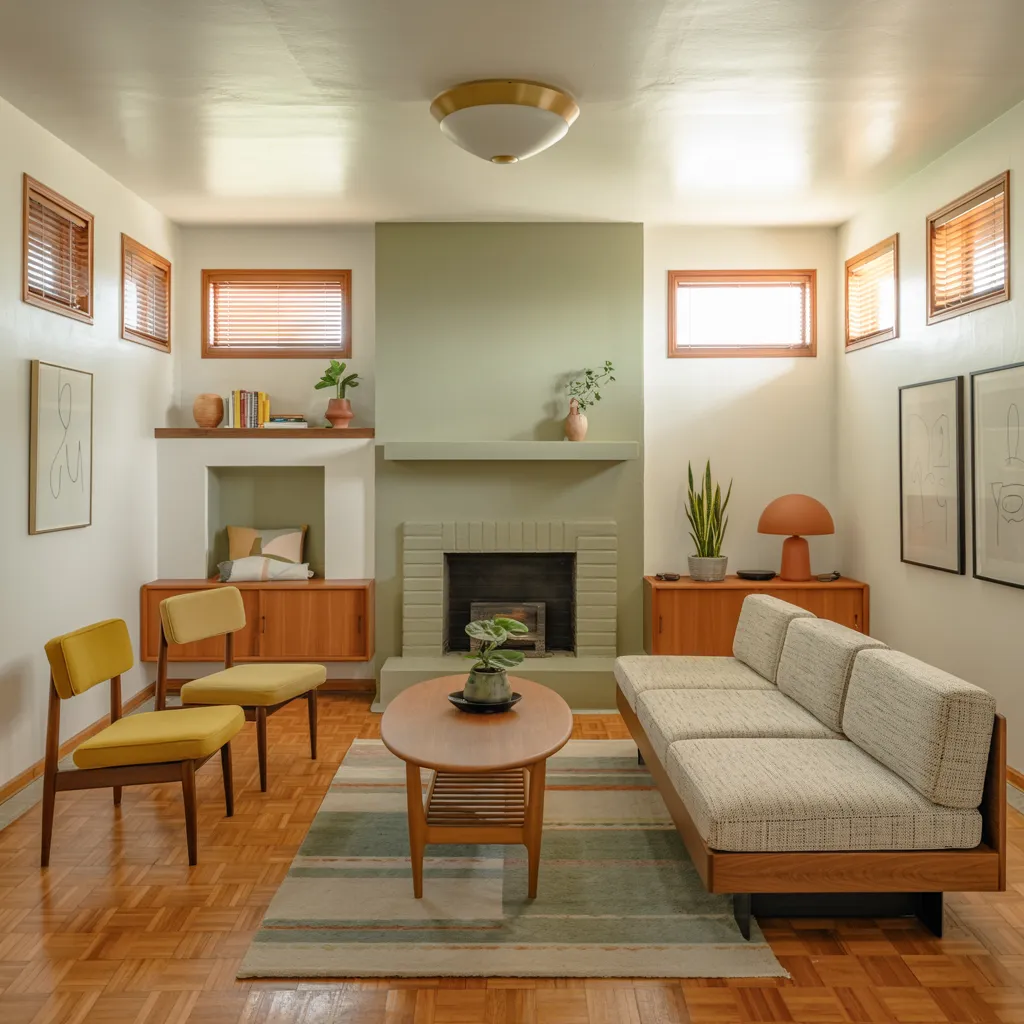 Steal These Designer-Approved Mid Century Modern Living Room Ideas 20 Scandinavian Mid-Century Living Room