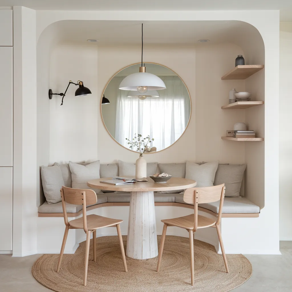 Scandinavian Nook Small Dining Room Idea