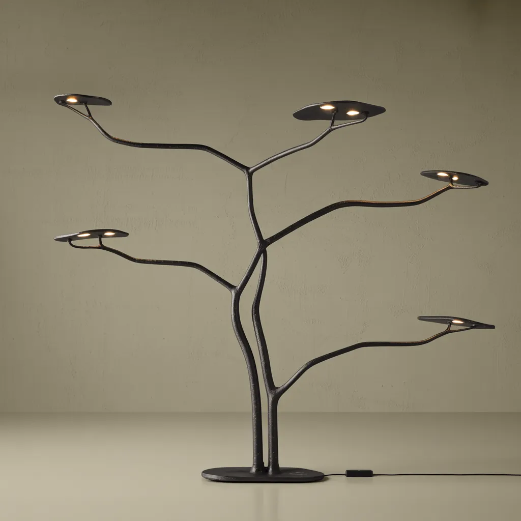 Living Room Lamp Ideas That Instantly Make a Room Look Expensive 40 Sculptural Tree Branch Floor Lamp