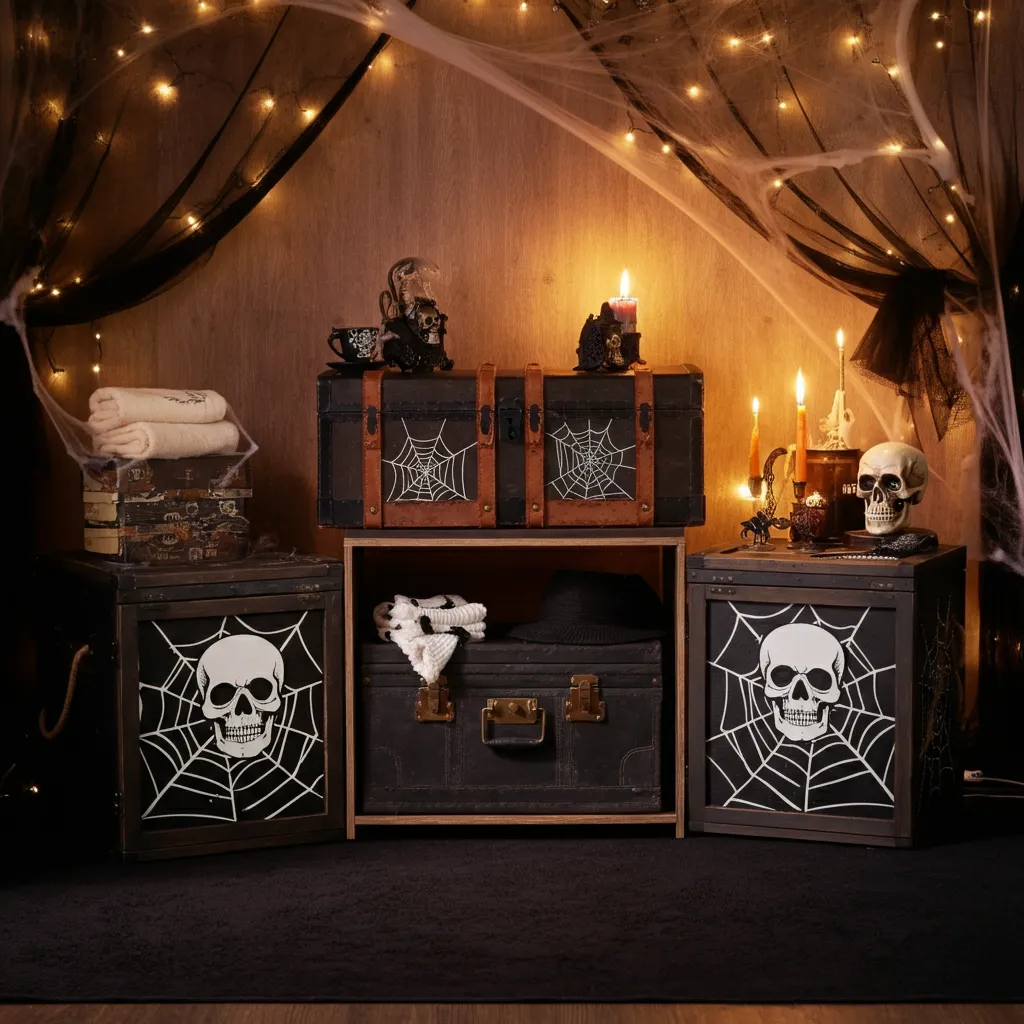Spooky & Stylish: Halloween Bedroom Ideas You’ll Love 33 Sinister Storage Solutions