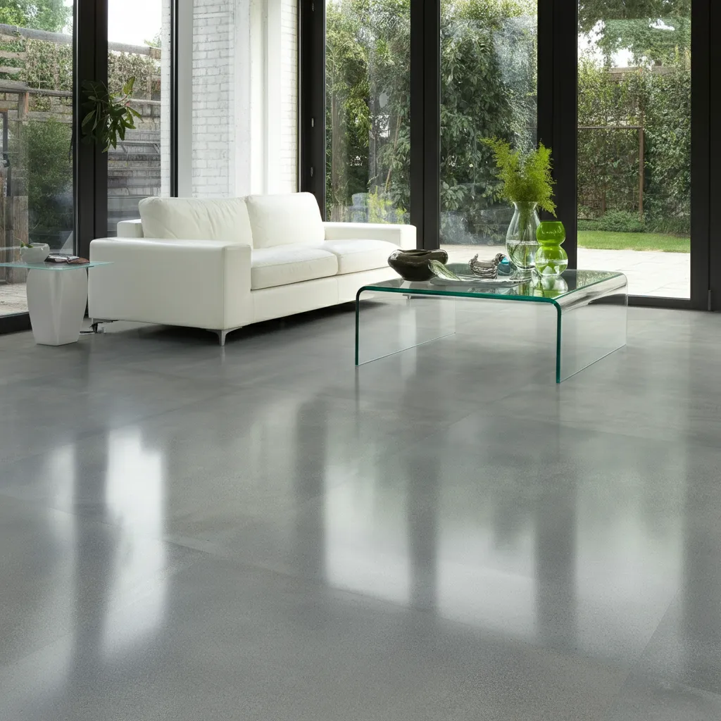 These Genius Flooring Ideas Will Make Your Rooms Look 10x Better 6 Sleek Sophistication with Polished Concrete Flooring