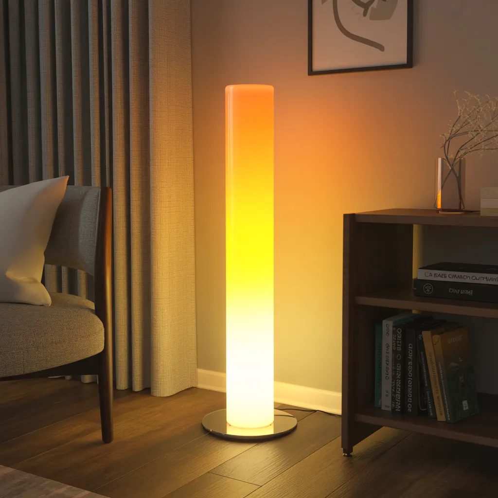Living Room Lamp Ideas That Instantly Make a Room Look Expensive 49 Smart Gradient Tube Floor Lamp