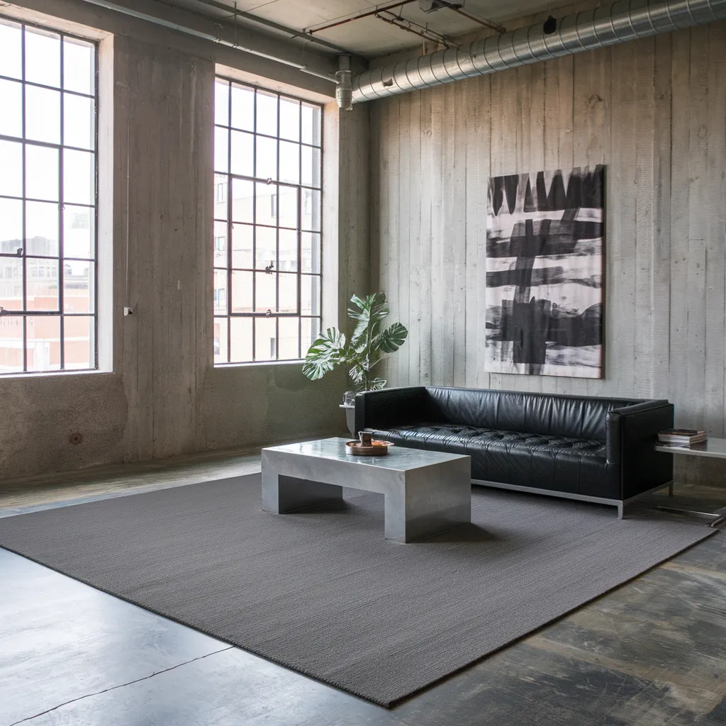 Rugs in Living Room Designs That Instantly Upgrade Your Space 23 Solid Gray Rug in Living Room