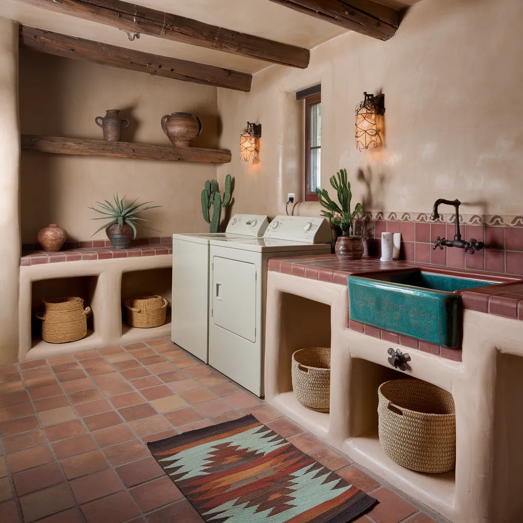 27+ Genius Laundry Room Ideas That Will Make You Love Doing Chores 9 Southwest Style Laundry Room