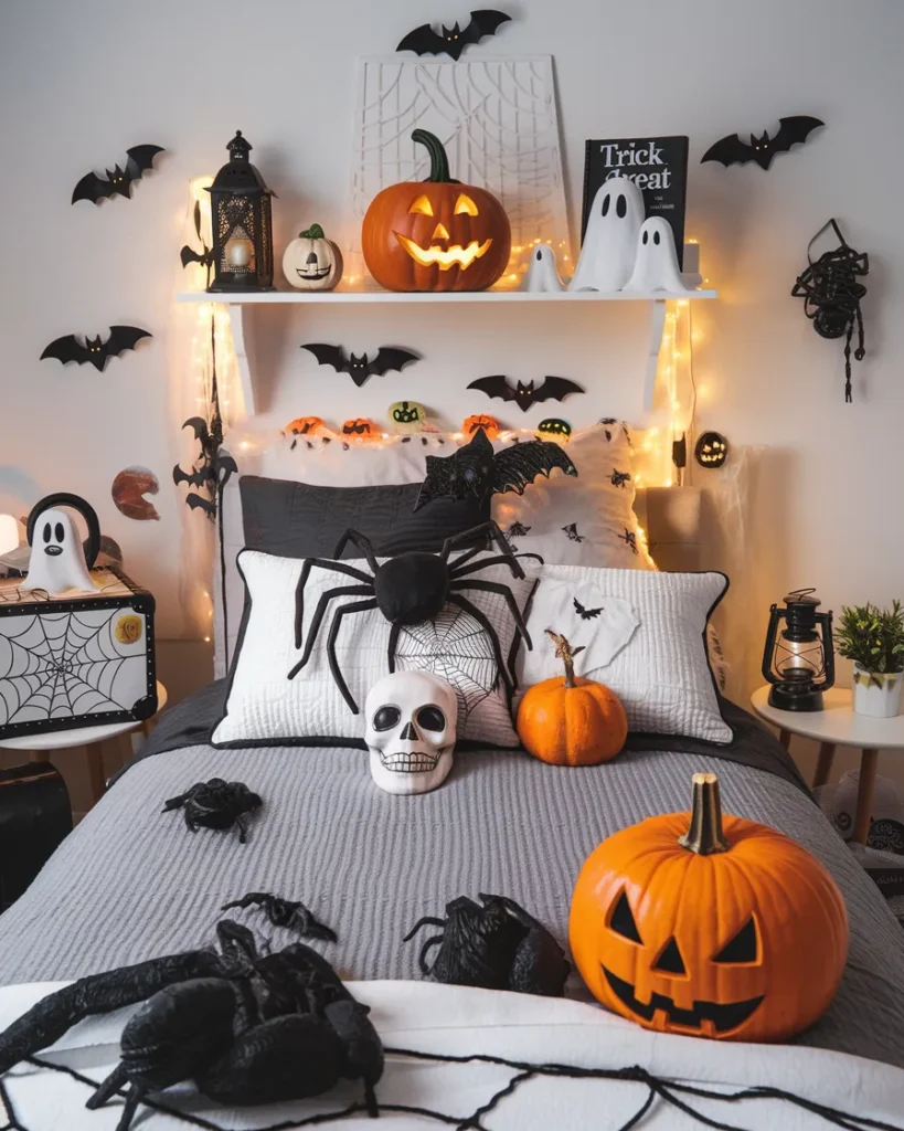 Spooky & Stylish: Halloween Bedroom Ideas You’ll Love 13 Spooky Glow Halloween Bedroom
