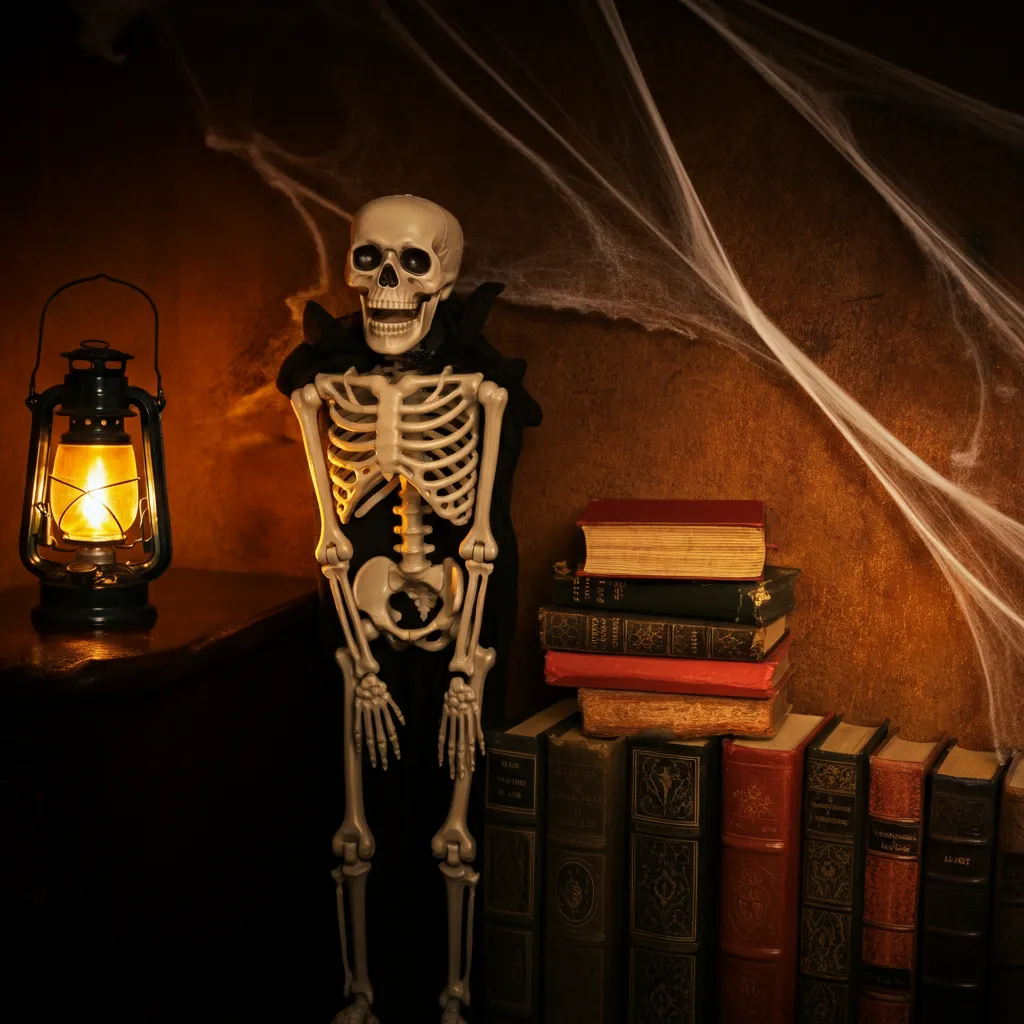 Spooky & Stylish: Halloween Bedroom Ideas You’ll Love 30 Spooky Skeleton Corner