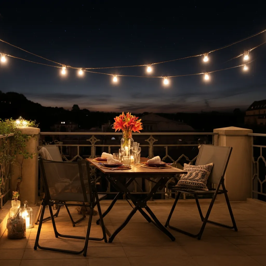 These Balcony Ideas Are So Good, Even Your Neighbors Will Be Jealous 15 Starlit Dining Experience