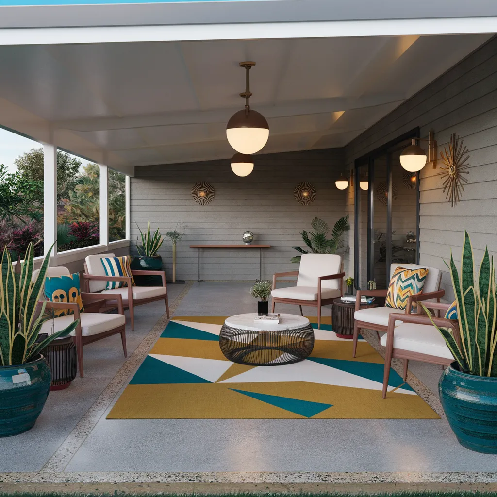 Porch Decorating Ideas That Will Make You Fall in Love With Your Home Again 13 The Chic Mid-Century Modern Terrace