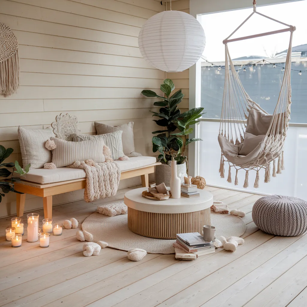 Porch Decorating Ideas That Will Make You Fall in Love With Your Home Again 24 The Cozy & Bohemian Lounge Nook