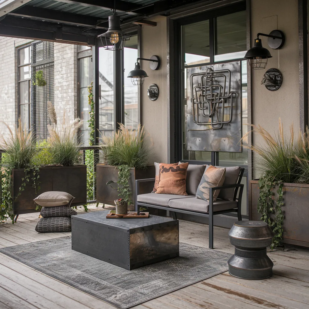 Porch Decorating Ideas That Will Make You Fall in Love With Your Home Again 20 The Edgy Industrial Loft Balcony