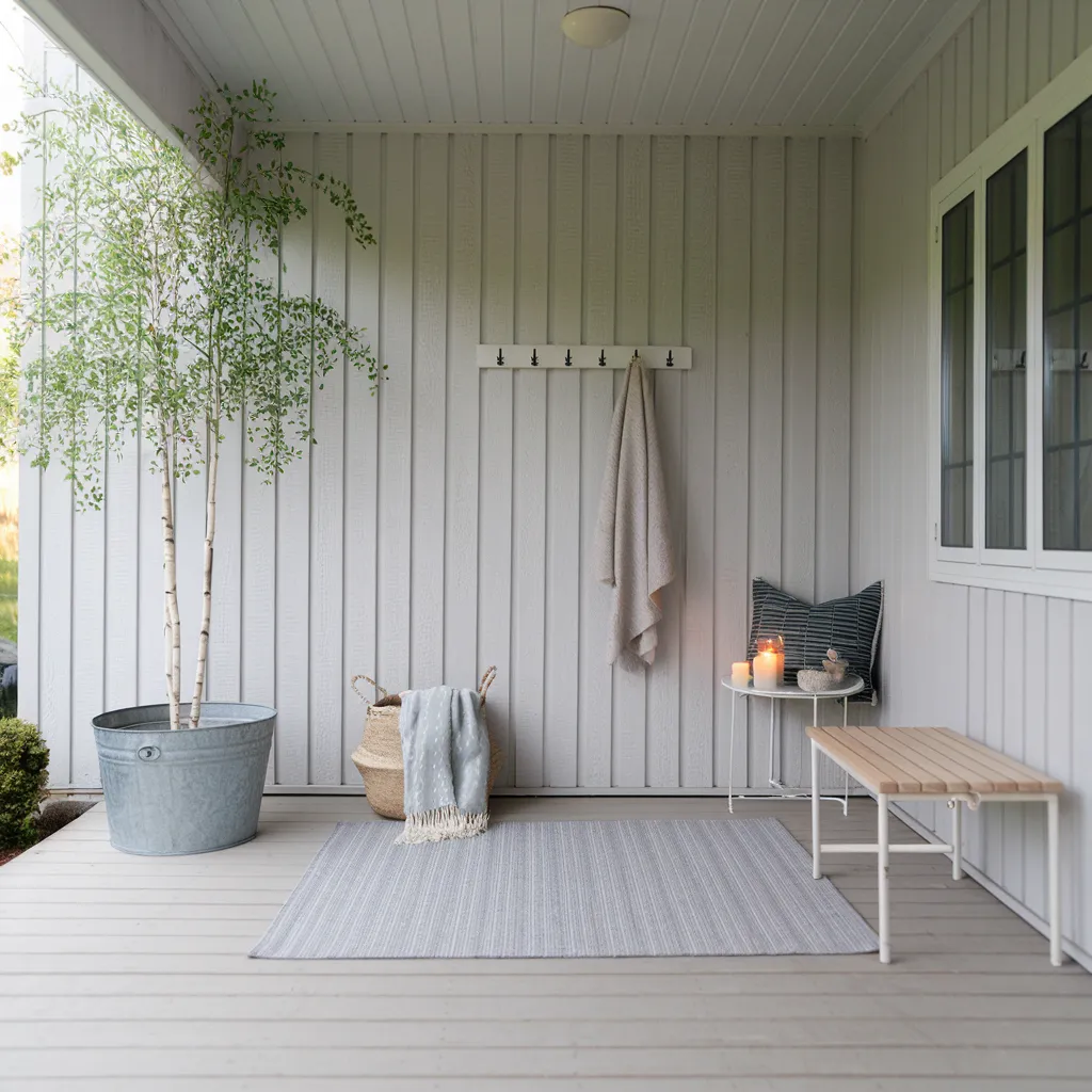 Porch Decorating Ideas That Will Make You Fall in Love With Your Home Again 17 The Serene & Simple Nordic Porch