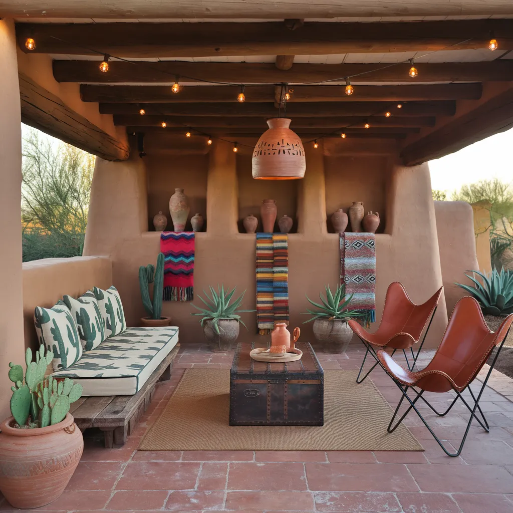 Porch Decorating Ideas That Will Make You Fall in Love With Your Home Again 25 The Vibrant & Rustic Santa Fe Patio