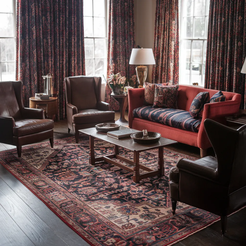 Rugs in Living Room Designs That Instantly Upgrade Your Space 24 Traditional Persian Rug in Living Room
