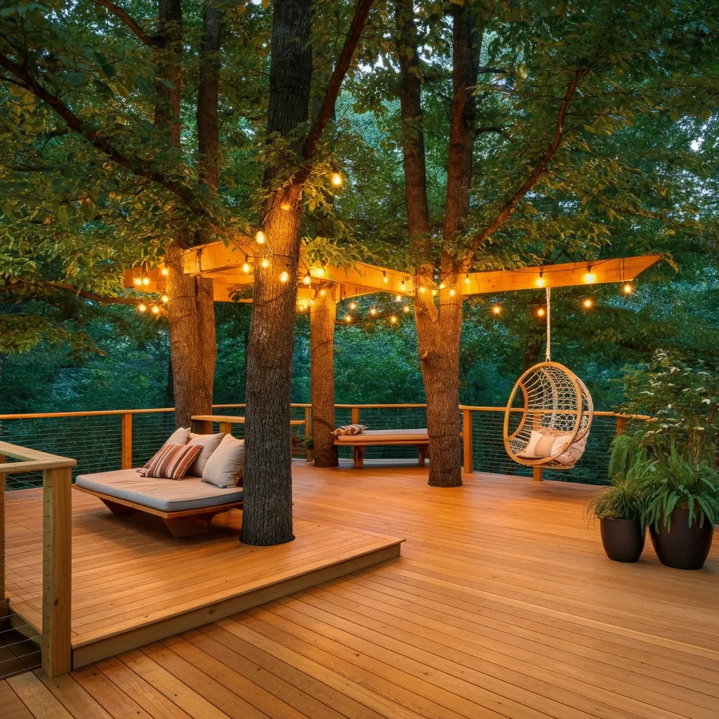 Stunning Deck Ideas That Will Completely Transform Your Outdoor Space 27 Tree-Hugger’s Canopy Deck