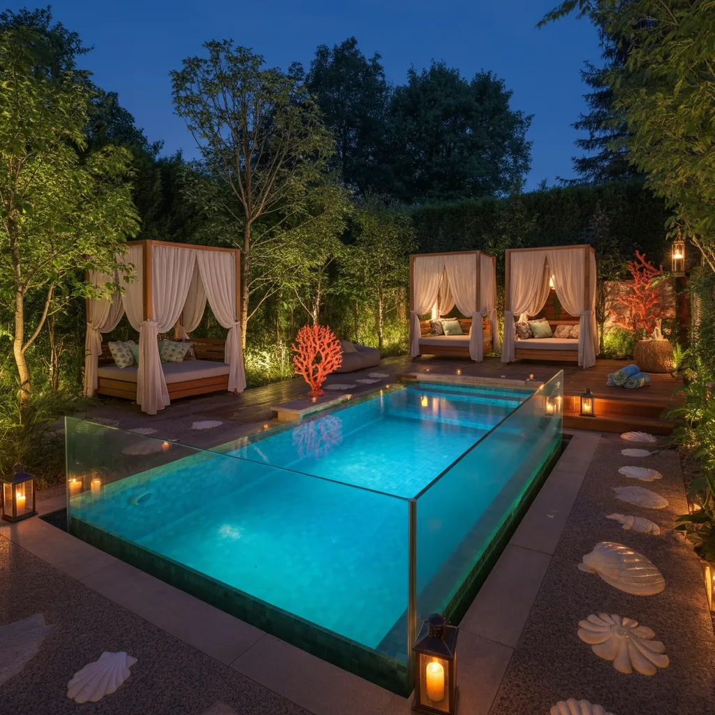 24+ Dreamy Pool Ideas That Blend Style, Comfort, and Luxury 6 Underwater Wonderland Pool