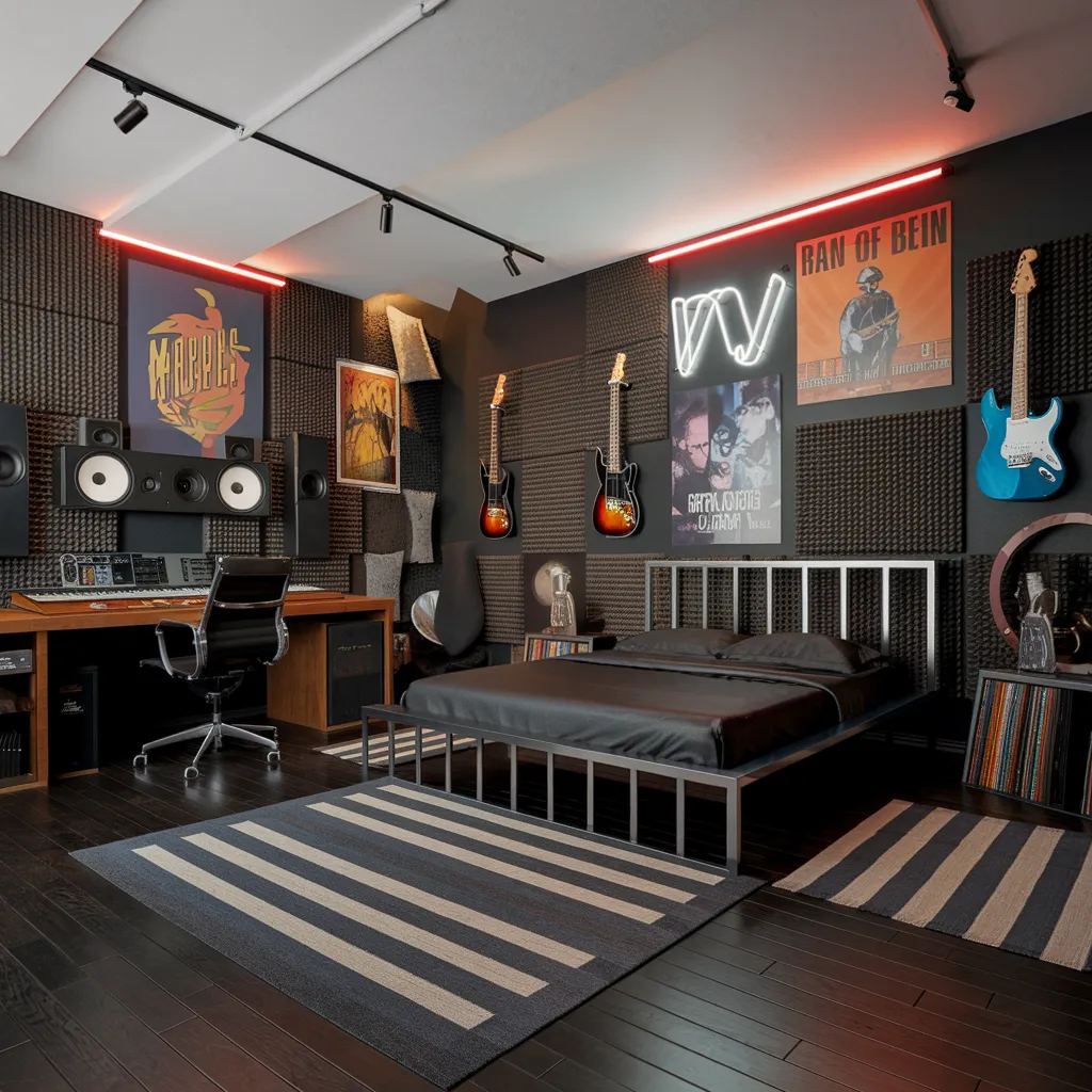 Urban Musician Men’s Bedroom Studio