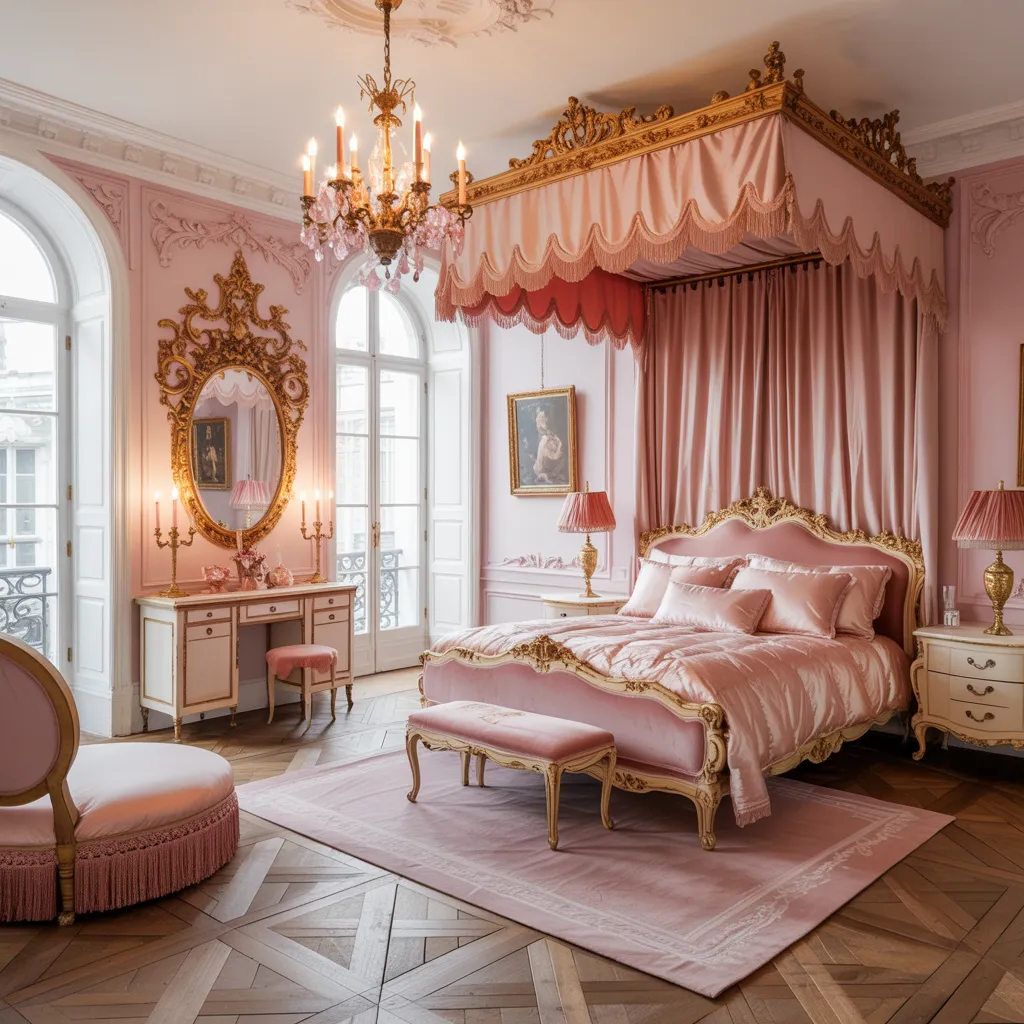 Pink Bedroom Ideas That Are Elegant, Bold, and Far From Basic 29 Versailles in Blush Bedroom