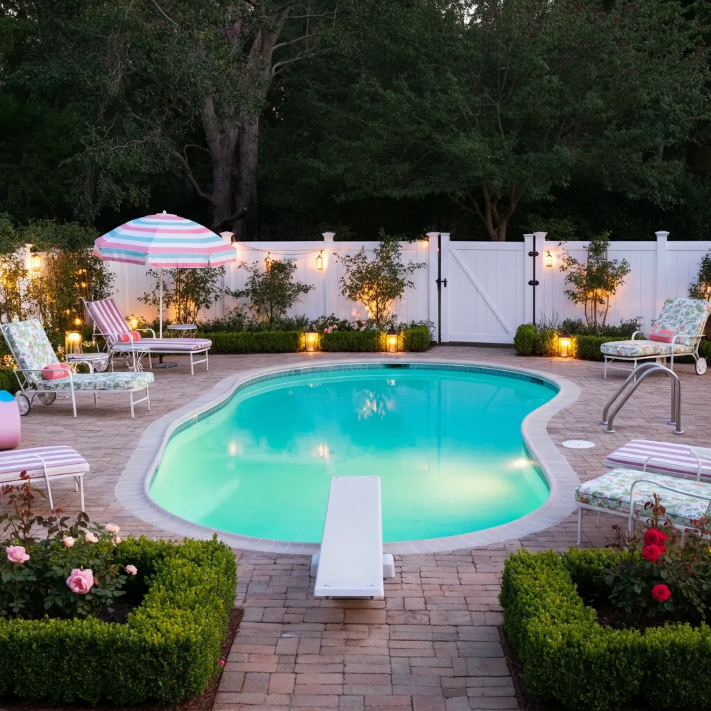 24+ Dreamy Pool Ideas That Blend Style, Comfort, and Luxury 8 Vintage Charm Pool