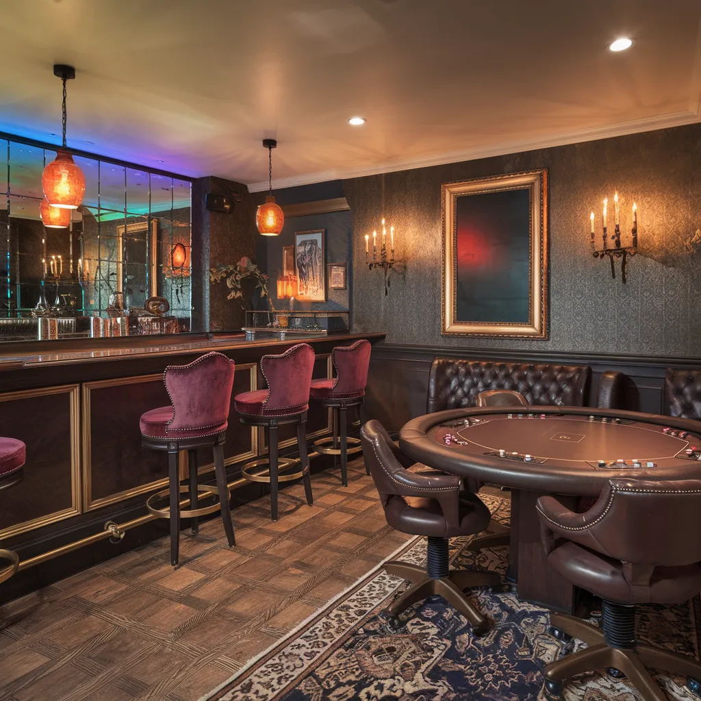 17 Basement Ideas So Good, You'll Wish You Started Yesterday 3 Vintage Speakeasy & Poker Room Basement
