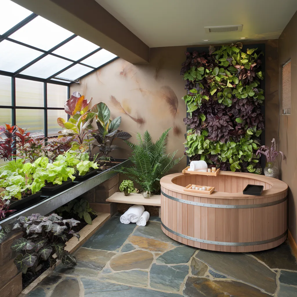 17 Basement Ideas So Good, You'll Wish You Started Yesterday 16 Walk-Out Botanical Bath & Indoor Greenhouse Basement