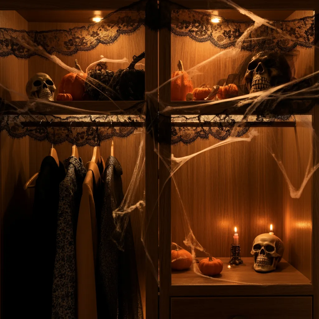 Spooky & Stylish: Halloween Bedroom Ideas You’ll Love 35 Wicked Wardrobe Makeover