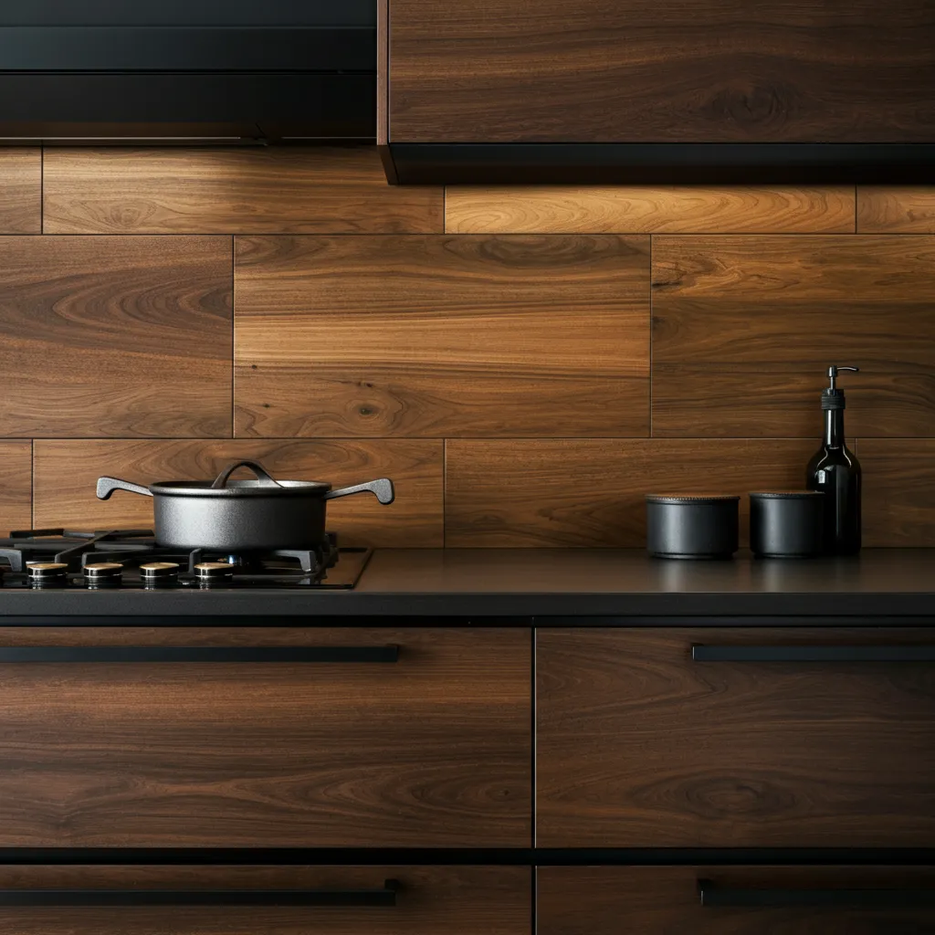 32+ Jaw-Dropping Kitchen Backsplash Ideas You Haven’t Seen Yet 20 Wooden Tile Backsplash Kitchen