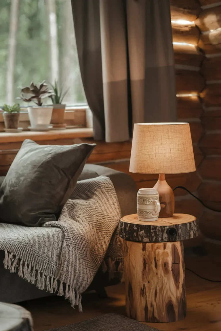 Living Room Lamp Ideas That Instantly Make a Room Look Expensive 26 Woodland Retreat Table Lamp