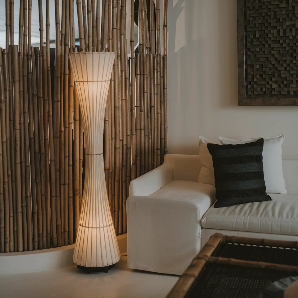 Living Room Lamp Ideas That Instantly Make a Room Look Expensive 34 Zen Tapered Floor Lamp