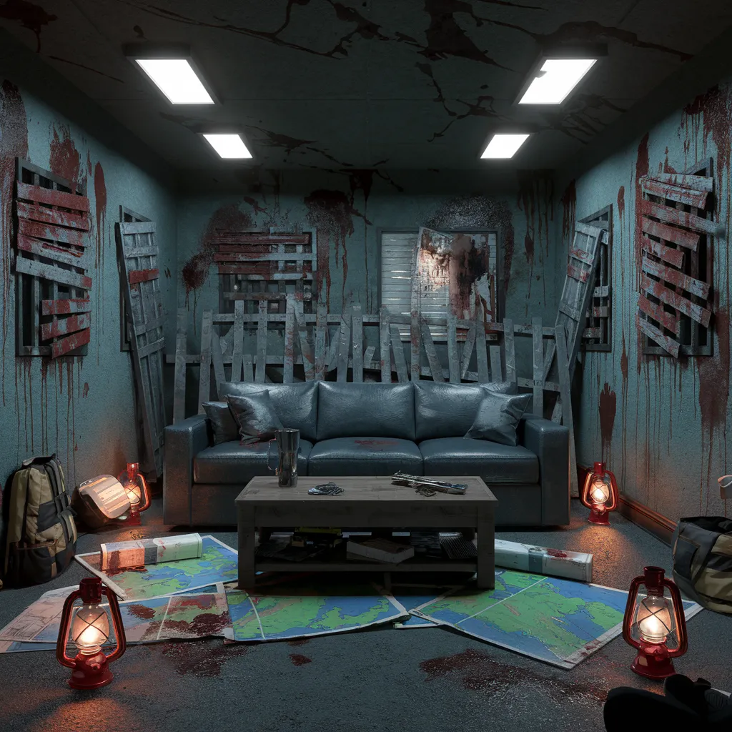 The Ultimate Halloween Living Room Inspiration Guide (Every Style Covered) 3 Zombie Apocalypse Safehouse