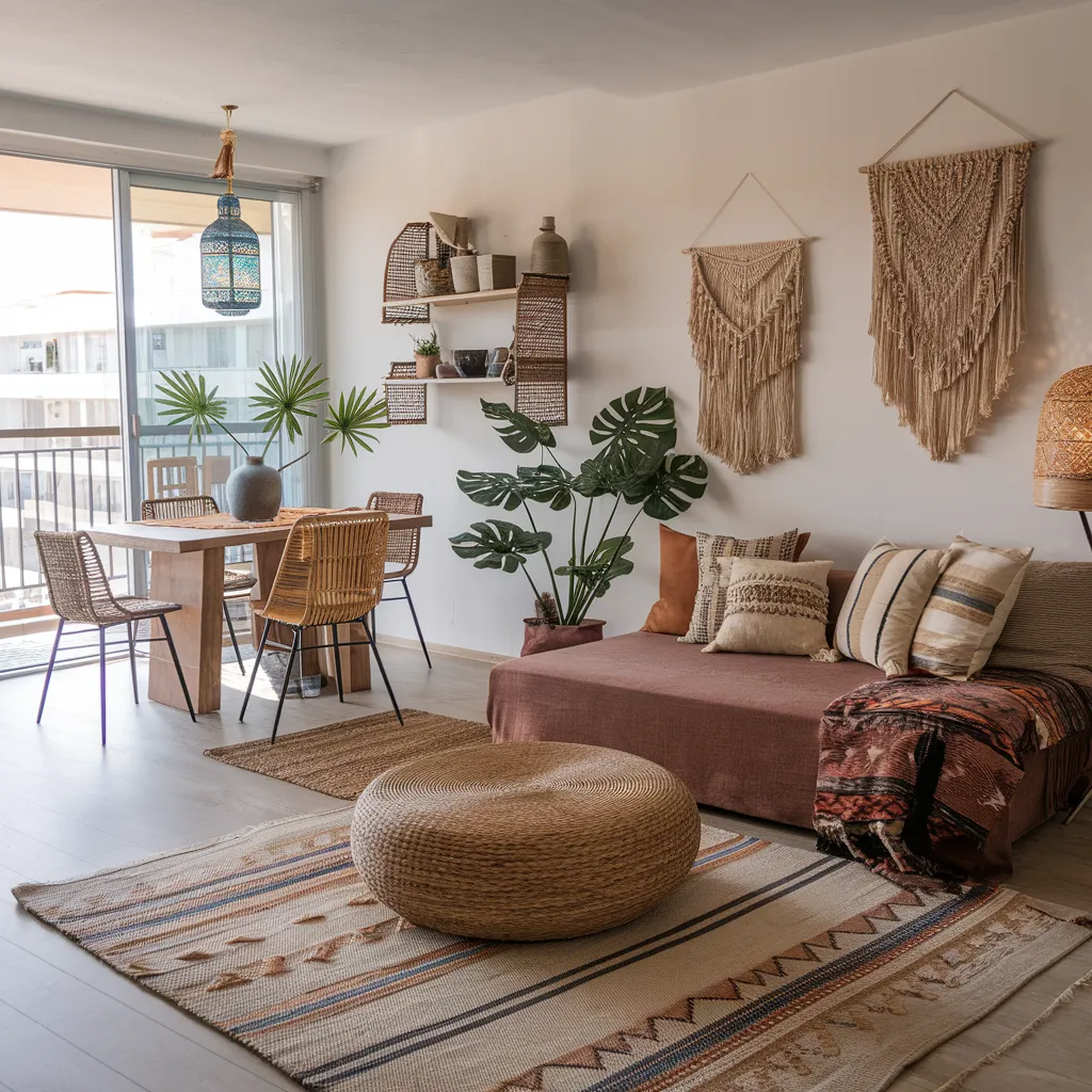 Apartment Living Room Ideas So Stunning You’ll Wish You Tried Them Sooner 31 boho eclectic